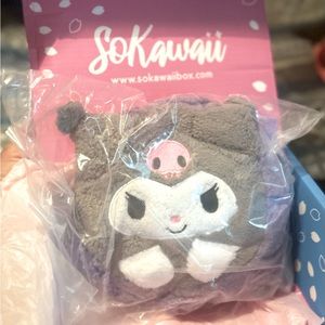 Kuromi kawaii plush stuffed animal backpack New!!